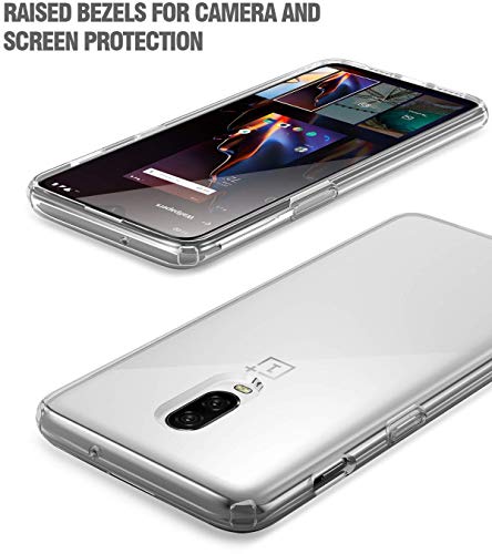Image of NISHTECH for OnePlus 7 5G Premium Transparent Hybrid Soft Slim Dust Proof Back Case Cover with Camera Protection