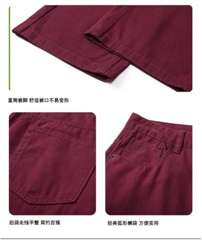 Men's Loose Straight Vintage Washed Casual Jeans3