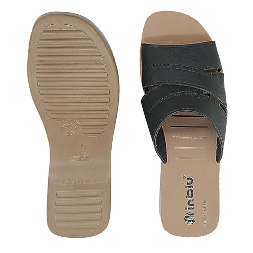 Image of inblu Stylish Fashion Slipper for Women | Comfortable | Lightweight | Anti Skid | Casual Office Footwear (MR02 NT)