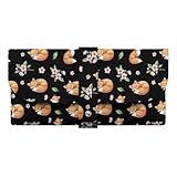 SEBNATAL Adults Reusable Blossom Flower Cherry Fox Glasses Storage Pouch Travel Sunglasses Case Fashion Eyeglass Organizer Cases