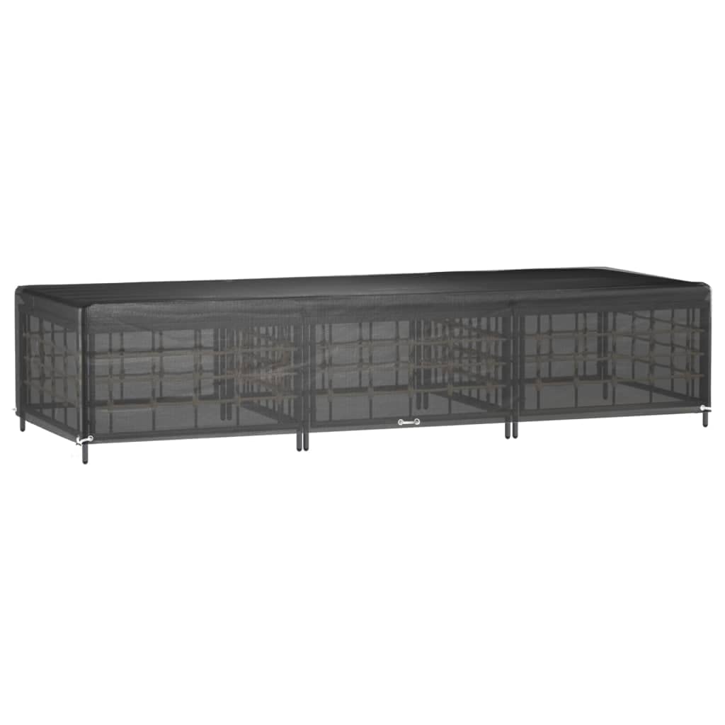 INLIFE Fundas para tumbona, 2 unidades, 12 ojales, 205 x 75 x 40 cm, de polietileno, para muebles, de exterior (1,2 kg)