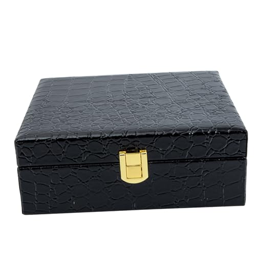 WATIIFUFU シガー木箱 蓋付き収納ボックス 装飾的な収納ボックス 携帯用葉巻容器 シガーボックス空の木製 ヒュミドール 葉巻ヒュミドール ポータブルシガーキャリア シガーコンテナ プ