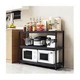 Estante de almacenamiento de cocina Regale KüChe para encimera, estante para cocina, microondas, arrocera, 90 cm, 25 x 50 cm y solución para ahorrar espacio