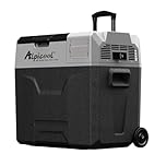 Alpicool ECX50 50L Compressor Car Refrigerator, Portable Camping Fridge DC 12v Freezer for Truck, Campervan, RV, Boat, -20℃ to 20℃, with Telescopic Handle, Rechargeable (Battery not included)