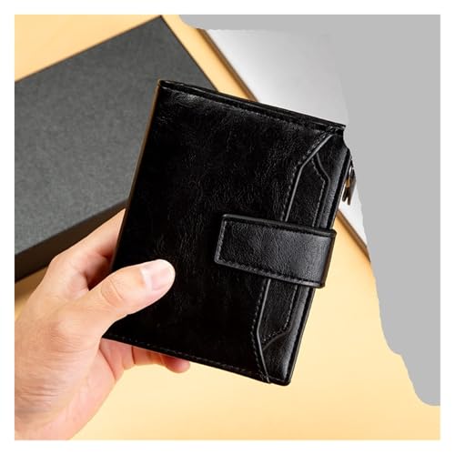 Men's Wallet Leather Short Multi-card PU Leather Pop Gift Box Gift(Brown)4