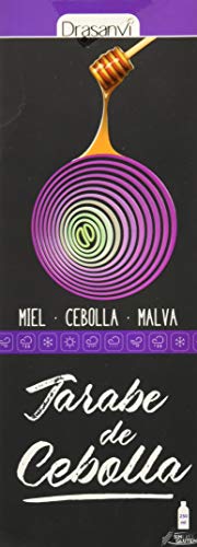 DRASANVI JARABE DE CEBOLLA ADULTOS - Miel + Extracto de cebolla + Malva + Aceite esencial de pino - Ayuda a suavizar la garganta - SIN GLUTEN - 250ml