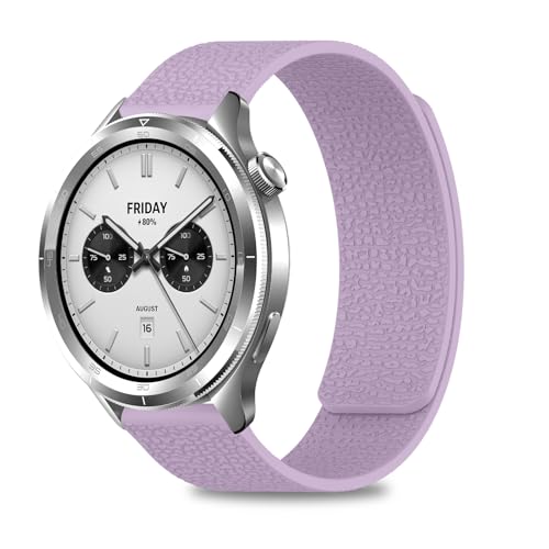 [CiimWaa] 22mm �V���R�� �o���h Xiaomi Watch S4/S4 Sport/Redmi Watch 5 Active/5 Lite �p ���͂Ȏ��C �X�}�[�g�E�H�b�` �x���g �j�����p �_�炩�� ���K�� �h�� �y�� �����x���g Xiao