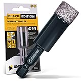 Fliesenbohrer Ø 14 mm/Sechskant Aufnahme - Amboss Black Edition Diamantbohrer -...