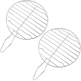 Información del producto: la rejilla de cocción está hecha de hierro de alta calidad (metal) sin sustancias tóxicas, saludable para el uso diario, construcción sólida contra agrietamiento, larga duración.