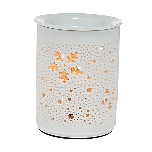 SOIMISS Lámpara De Fragancia Eléctrica para Aromaterapia Lámpara De Noche Enchufable Cerámica Luz Ambientadora Adecuado para Hogar y SPA Quemador De Cera Aromática