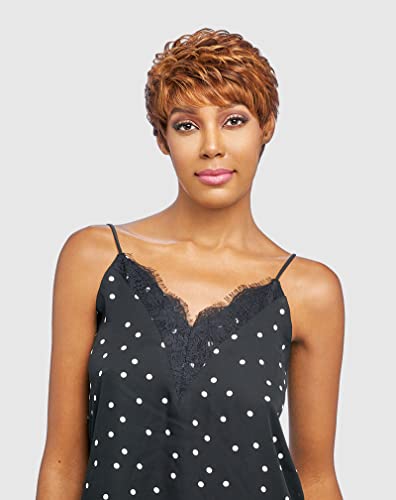 VANESSA Fashion Wigs XShort Length Wavy Style with Slim Bang