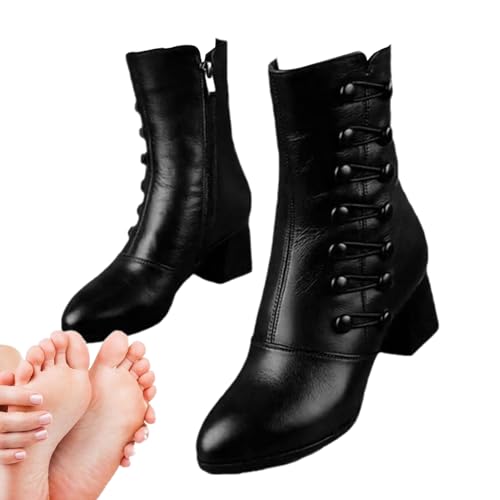 TARAKO Bota elástica Ajustada para Mujer | Bota Impermeable con Cremallera | Regalo de Bota de Moda para Novia, Madre, en cumpleaños, Navidad