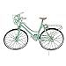 Gsycle Mini Bike Model, Simulation Alloy Light Green Office Decor Retro Table OrnamentToy Bike Toy for Home Office Decor
