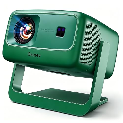 [Ultra Bright/Official Apps Downloads/65W Dolby Audio/4K Support] Smart Outdoor Projector with WiFi and Bluetooth, Auto Focus, All-in-One Streaming Apps Proyector, 2026 Upgraded from Grey Model
