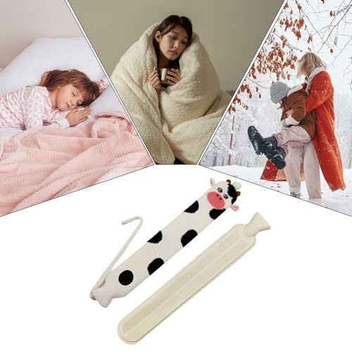 Bouillotte d'hiver longue capacité 2L chauffe-lit avec housse douce