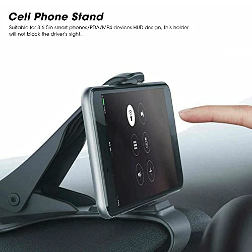 Majatou Dashboard Phone Mount, Car Phone Stand Anti Skid Dashboard Phone Mount Holder Clip Universal for 3-6.5in MP4 PDA