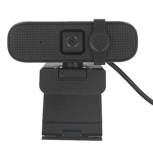 Webcam 4K, Webcam HD Autofocus avec Microphone, Caméra D'Ordinateur USB Réglable avec Couvercle de confidentialité, Webcam USB Plug and Play pour Les Appels Vidéo de Bureau pour