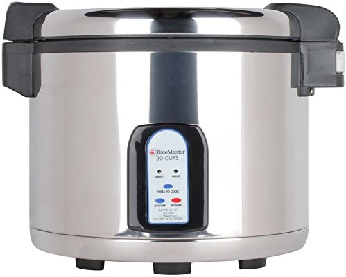 Town 57130 30 Cup Stainless Steel Electronic Rice Cooker / Warmer - 120V - Restaurant Equipment