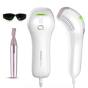 IPL Haarentfernungsgerät TOUCHBeauty Lichtbasierte Haarentfernung für dauerhaft glatte Haut -sichere für Körper, Gesicht, Bikini-Zone & Achseln,Frauen/Männe,300000 Lichtimpulse AG-1755A