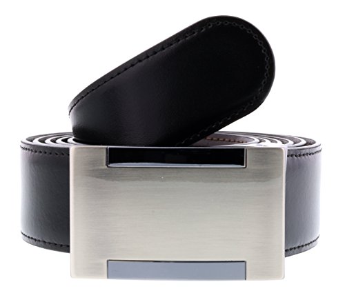 HS Collection HSB 9001 Black/Brown Reversible/Adjustable Mens Belt for mens