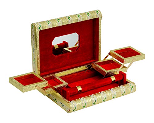 NAVRANG Wooden Meenakari Jewellery Box For Women/ Jewllery Storage Box/ Gift Box Multicolour