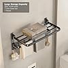 Amazon.com: VOLDRA Towel Racks for Bathroom, 24-Inch Towel Shelf with ...
