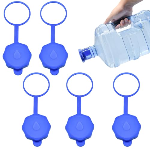 Tapones Para Garrafa De 19 Litros | 5 Unidades Tapones Antiderrame Reutilizables - Tapa Reutilizable De Silicona Para Acampar Viajar Hogar Garrafas De Agua