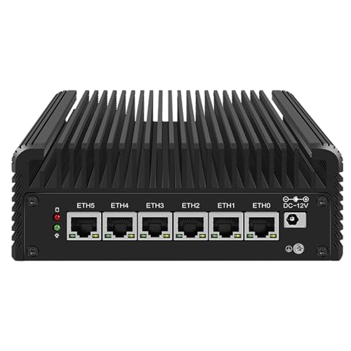 Tuofudun Micro Firewall Appliance, 13th Gen Intel Core i5 1335U Mini PC, 6 x Intel I226-V 2.5GbE LAN, VPN Router, 16GB DDR4, 256GB SSD, AES-NI/TPM2.0
