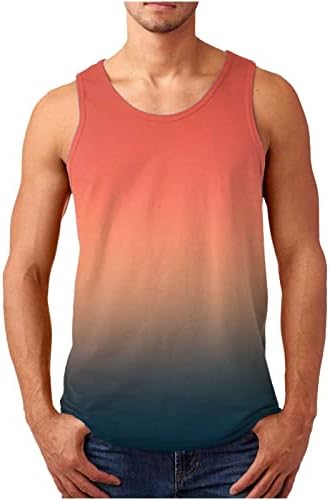 NaRHbrg Palm Tree Tanks Tops for Mens Cool Printed Graphic Sleeveless Tank Top Muscle Shirt for Workout Gym Jogging