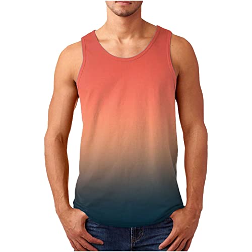 Narhbrg Palm Tree Tanks Tops For Mens Cool Printed Graphic Sleeveless Tank Top Muscle Shirt For Workout Gym Jogging #TOP25