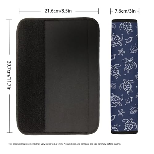 Image of AFPANQZ Sea Turtle Pattern Automotive Seat Belt Covers Pads 2 Piece for Adults Kids Youth Car Accessories Universal Daiper Bag Backpack Shoulder Straps Pads Comfortable Universal