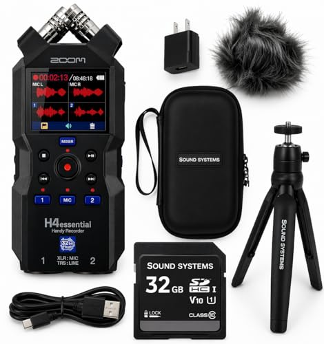 Zoom H4essential 4-Track Recorder Bundle