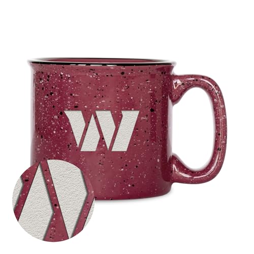 Mug Commanders de Washington NFL en céramique avec gravure laser premium - 2