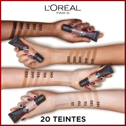 L'Oréal Paris - Fond de Teint Mat Haute Couvrance Waterproof - Longue Tenue - Léger & Matifiant - SPF 25 - Infaillible 32H Matte Cover - Teinte : 380 Sous-Ton Neutre - 30 ml