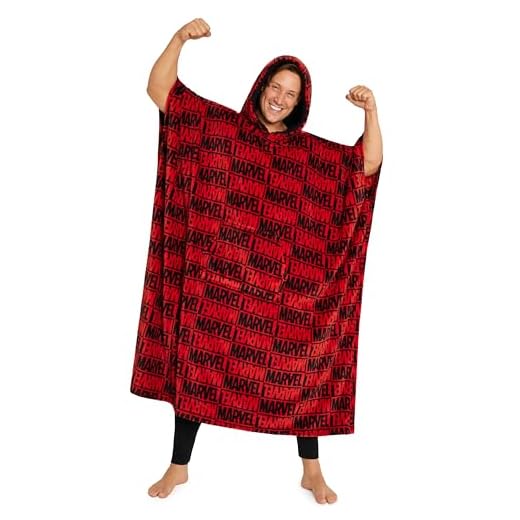 Marvel Sudadera Oversize Hombre - Sudadera Divertida de Forro Polar