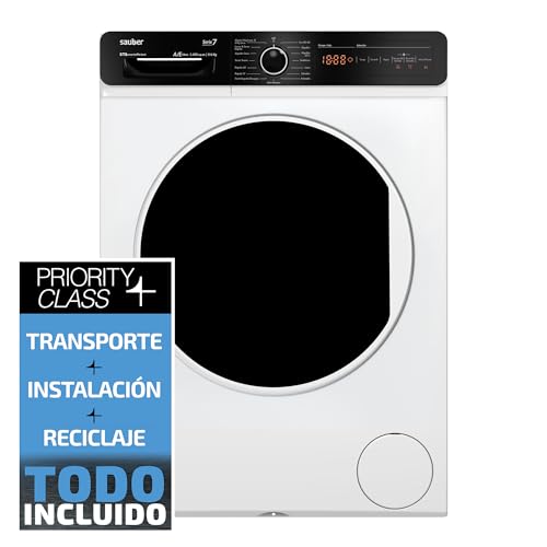 Sauber - Lavadora-Secadora SERIE 7-DR96143-9kg Lavado / 6kg Secado - 1400 RPM - A/E- MOTOR INVERTER - INSTALACIÓN INCLUIDA EN EL DOMICILIO Y RETIRADA DE LA ANTIGUA