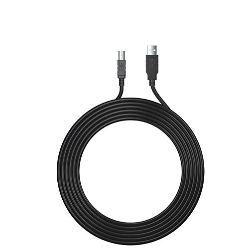 Pwr+ 12Ft Extra Long Usb-2.0 Cable Type-A To Type-B High Speed Cord For Audio Interface, Midi Keyboard, Usb Microphone, Mixer, Speaker, Monitor, Instrument, Strobe Light System Mac Pc #TOP2