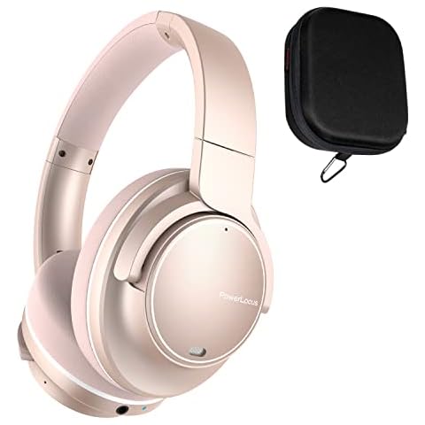 PowerLocus Active Noise Cancelling Kopfhörer, Bluetooth Over-Ear Kopfhörer mit Geräuschunterdrückung, Kabellose Kopfhörer, Hi-Fi Tiefe Bässe,70Std Spielzeit Cover