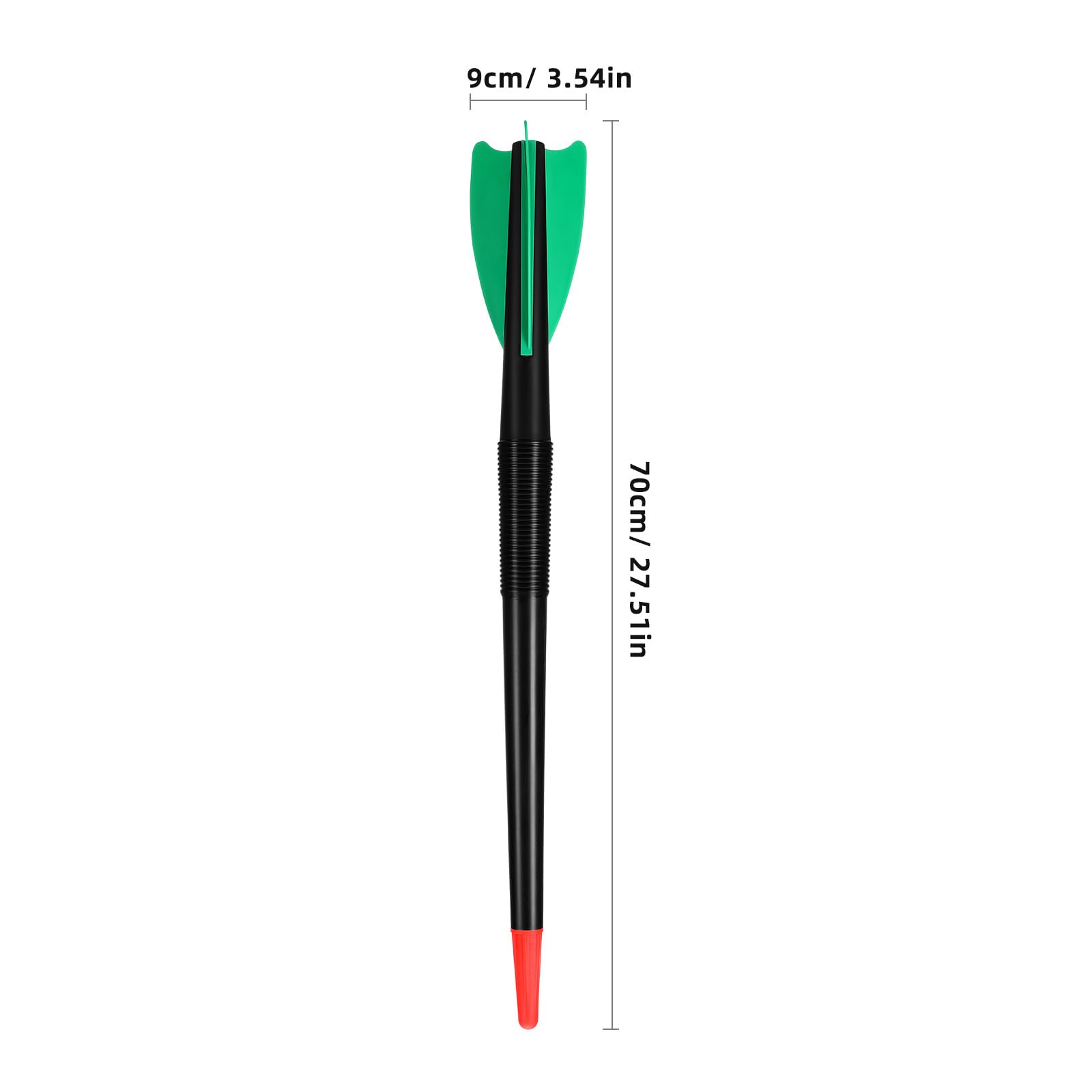 Yardwe Lot de 2 javelots d'entraînement de 250 g en plastique souple pour enfants, adultes, compétition, lancer, entraînement intérieur ou extérieur