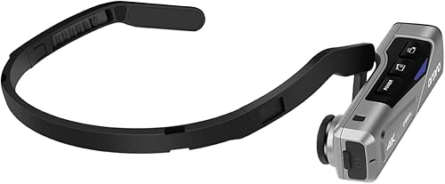 Miniatura 3 de ORDRO EP7 4K 60FPS videocámara montada en la cabeza, control de aplicación Wi-Fi, estabilizador cardán de 2 ejes con control remoto, tarjeta de