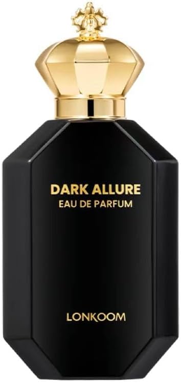 Dark Allure Perfume for Men, 3.4 Fl Oz/100ml Eau de Parfum Spray Long-Lasting Fragrance, Leather Notes of Cinnamon, Leather, Tobacco, Rum, Vanilla