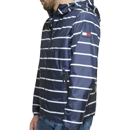 Image of Tommy Hilfiger Men's Simple Hooded Rain Jacket