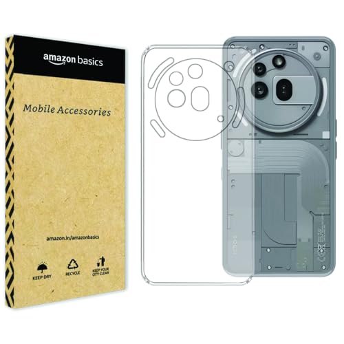 Image of amazon basics for Nothing Phone 3A Pro 5G Premium Transparent Soft Silicon Crystal Clear Back Cover [Transparent]