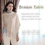 VENVSBEE Shawl Wraps for Women - Soft Silky Lightweight Travel Scarf and Airplane Essentials Accessory - Image 3