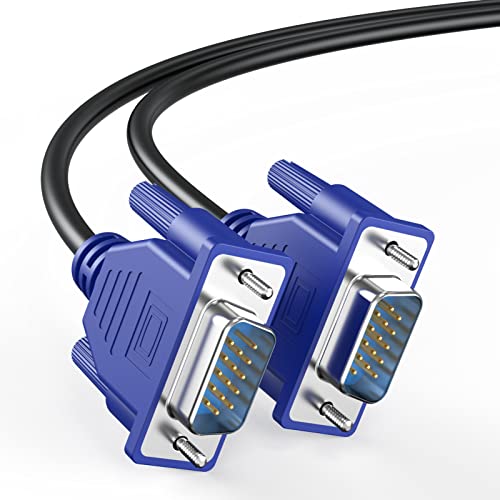 Câble VGA Full HD 1080P lot de 10 cordons moniteur avec connecteurs mâles robustes - 6