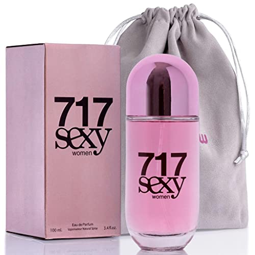 Novoglow 717 Sexy Women- 100Ml/3.4 Fl Oz Eau De Parfum Spray - Long Lasting Floral Citrusy & Powdery Fragrance Smell Fresh & Clean All Day Includes Carrying Pouch Gift For Women For All Occasions #TOP4