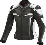 Büse Mille Damen Motorrad Lederjacke (Black/White,40)