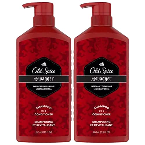 Shampooing 2 en 1 Old Spice Swagger lot de 2 flacons pompe pour une douche masculine dynamique