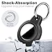 YOKRWO Upgrade 1|2|4 Pack IPX8 Waterproof Case for AirTag 2nd Gen (2026) & 1st Gen, PC Hard Shell Holder with Swivel Buckle, Protective Cover for Apple for Air Tags, Bags, Luggage, Keys, Black