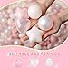 TRENDPLAY Ball Pit Balls Star and Heart Shapes for Toddlers - 200 Count Plastic Balls for Ball Pit Fun and Play, Pink Balls for Ball Pits